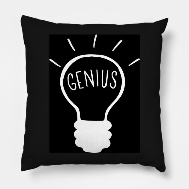 Light bulb in black Pillow by bigmoments