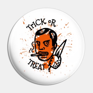 Halloween Trick Or Treat Horror knife Pin