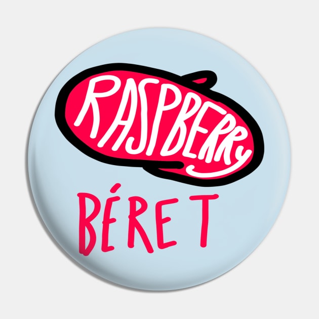 Raspberry beret Pin by Dwarf's forge