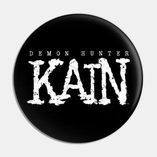 Demon Hunter Kain White Logo Pin