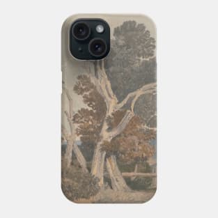 A Group of Trees by a Fence by John Sell Cotman Phone Case