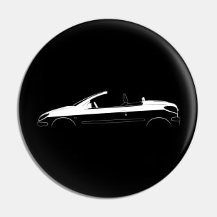 Peugeot 206 CC Silhouette Pin