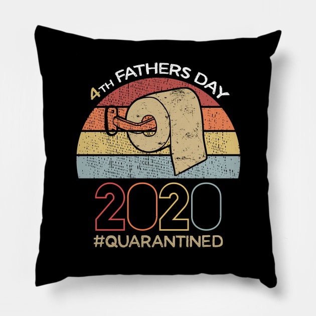 4st Father's Day 2020 in Quarantine, Father's Day, Father's Day Gift, Father's Day in Quarantine, New Dad Pillow by DragonTees