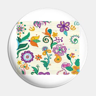 Kids Flowers and Imagination Pin