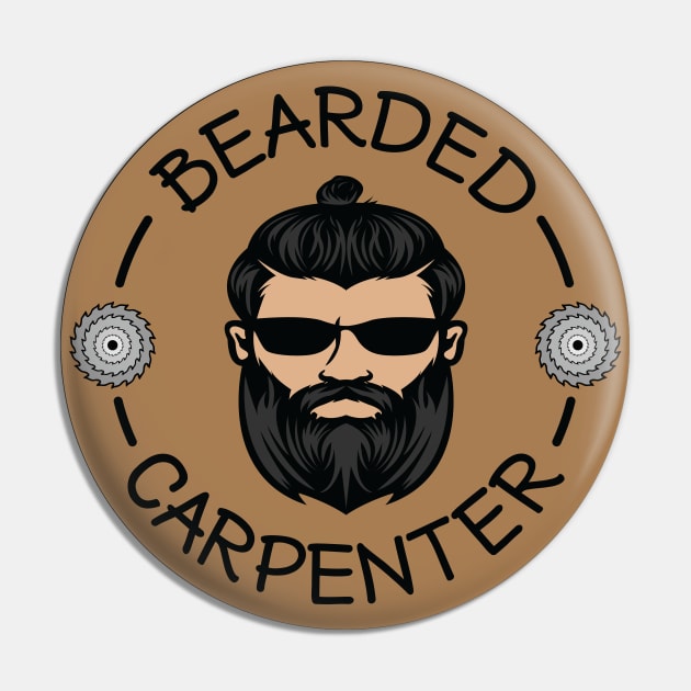 Bearded carpenter Pin by RockyDesigns