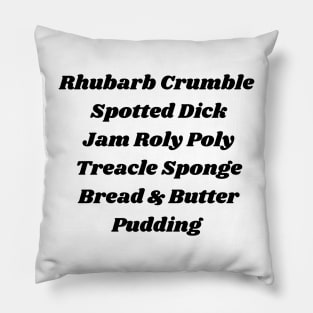 British Puddings Pillow