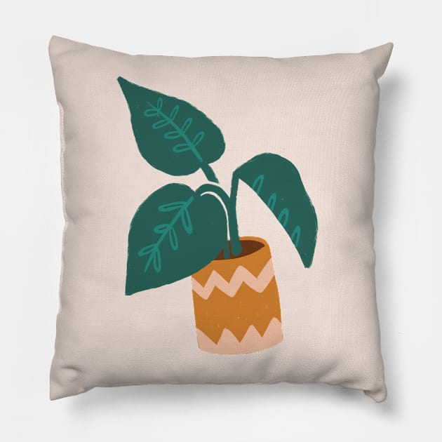 Small Houseplant Pillow by latheandquill