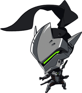 Genji Cute Spray - Overwatch Magnet