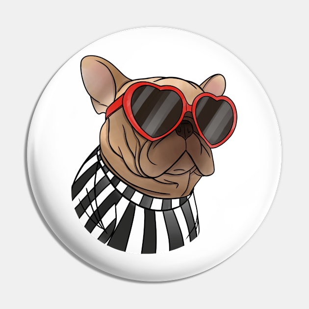 French bulldog Pin by Kuchinska design