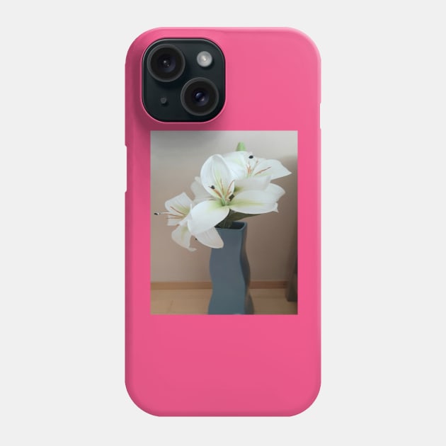 A white lily Phone Case by Designs and Dreams