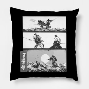 lone wolf and cub Pillow