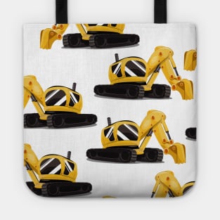 Construction Digger Pattern Tote