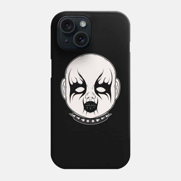 Black Metal Doll Head 2 Phone Case by chiaraLBart