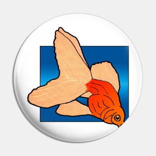 Oranda goldfish Pin