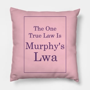 Murphy's Lwa (Purple Text) Pillow