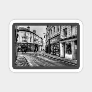 Bideford Town Centre, Black And White Magnet