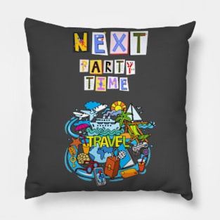 TravelLovers: Explore, Wander, and Roam the Globe! Pillow