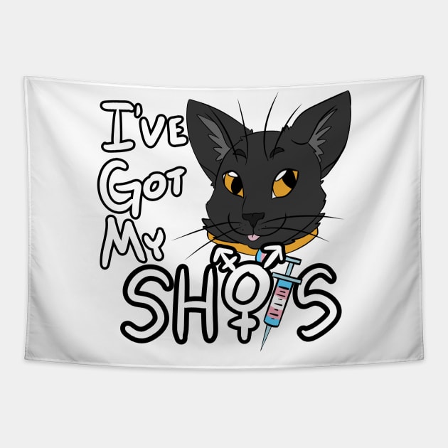 I've Got My Shots (Black Cat, HRT) Tapestry by malafight