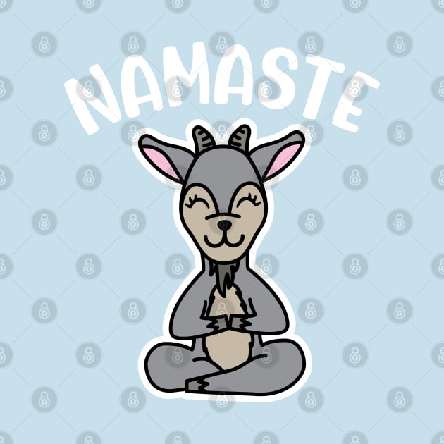 Namaste Goat Yoga Fitness Funny by GlimmerDesigns