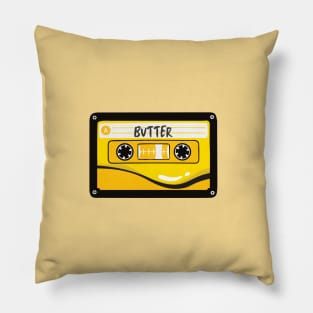 Butter cassette white version Pillow