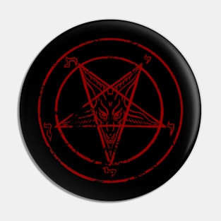 Sigil of Baphomet, Devil, Dark Art, Leviathan Sticker Pin