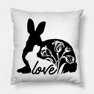 bunny lovers funny Pillow