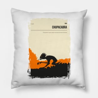 Chupacabra Cryptid Cryptozoology Poster Pillow