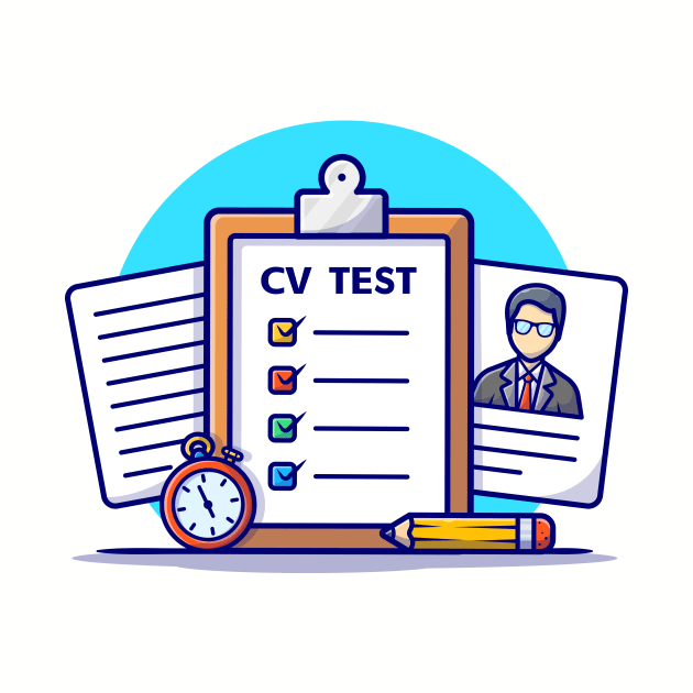 Curriculum Vitae Cartoon Vector Icon Illustration (6) by Catalyst Labs