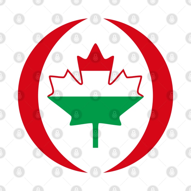 Hungarian Canadian Multinational Patriot Flag Series by Village Values