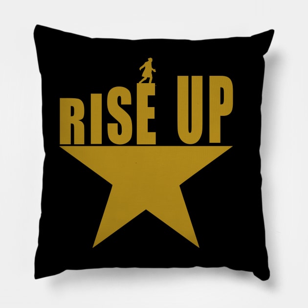 Rise Up Hamilton Star Pillow by Bigfinz