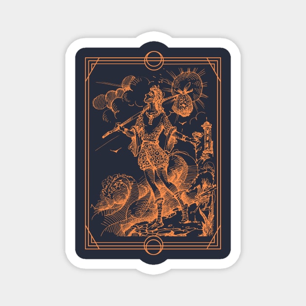 The Fool Tarot Card Magnet by soulfulprintss8