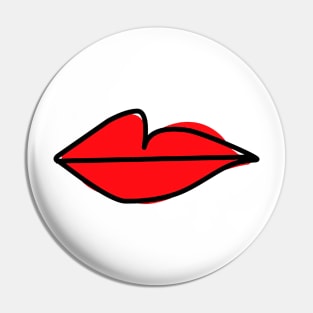 Red Lips As Seen On Villanelle - Killing Eve S2 Pin