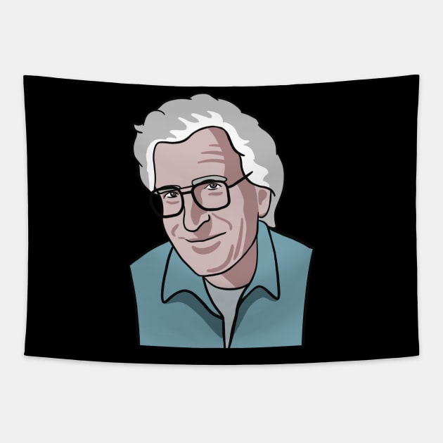 Noam Chomsky Portrait Tapestry by isstgeschichte