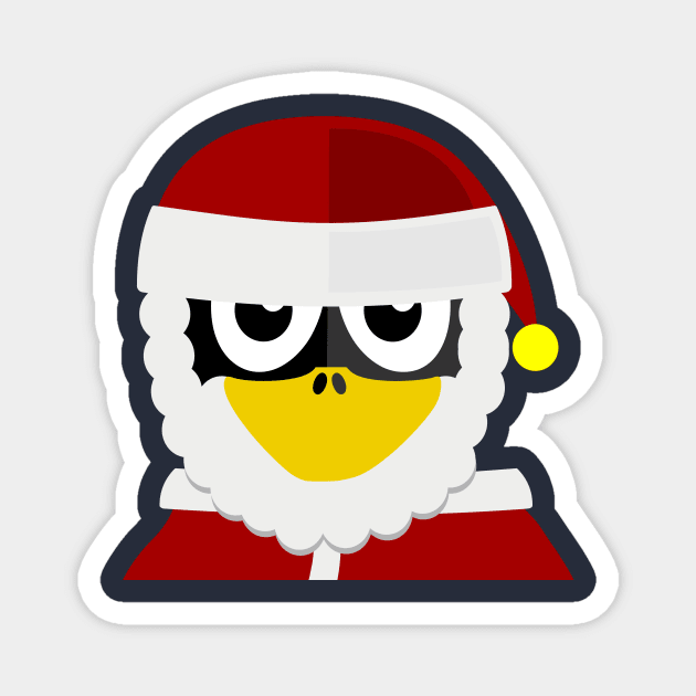 Penguin as Christmas Santa Magnet by PatrioTEEism