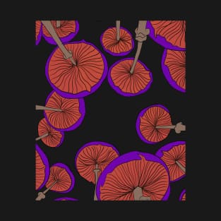 floral raised mushroom T-Shirt