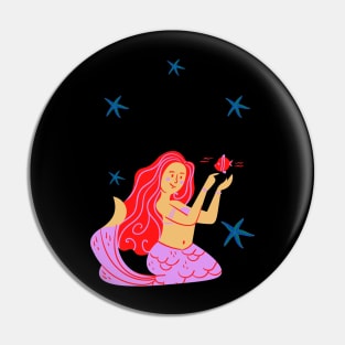 Mermaid T-Shirt Pin