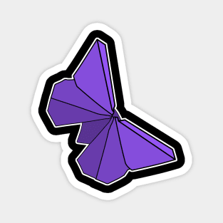 Night Moth Butterfly Origami Sticker Style Design Magnet
