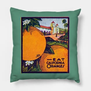 1916 California Oranges Pillow