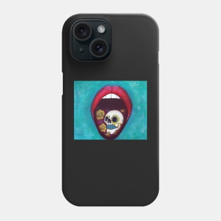 Mouth Full Of Sugar Skull Phone Case