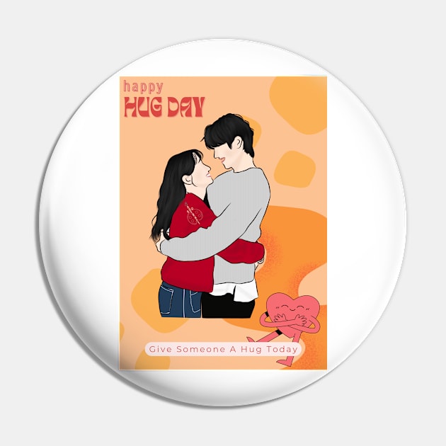 Castway Diva Hug Day Special Pin by ArtRaft Pro