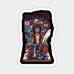 Zombie Hunter Gamer Zombie Killer Magnet