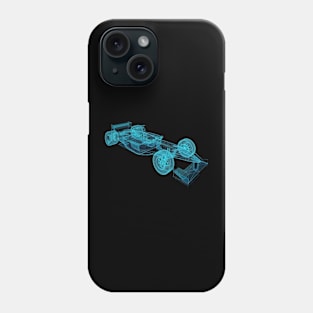 Formula1 Race Car Blue Prints Phone Case