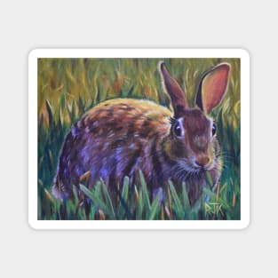 Sunrise Rabbit or Bunny Got Snack Magnet