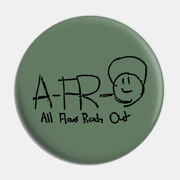 A-F-R-O Pin by undergroundART