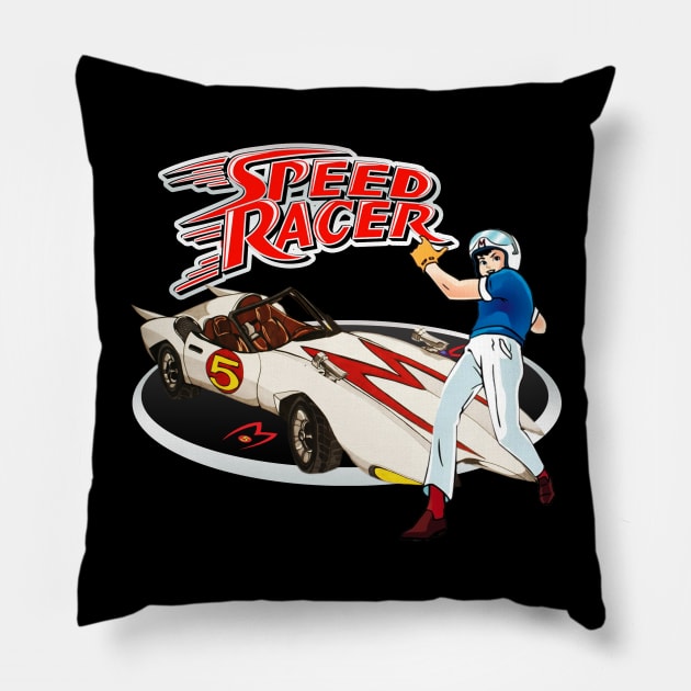 Go Speed Racer Go Go!!! Pillow by borutohead