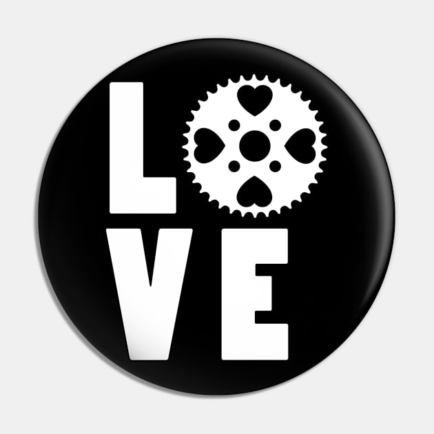 Love Bike Pin by Fun-E-Shirts