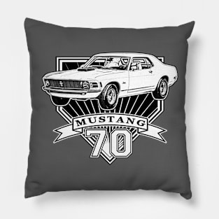 70 Mustang Coupe Pillow