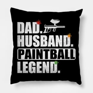 Funny Paintball Dad Husband Legend Paintball Father's Day Pillow