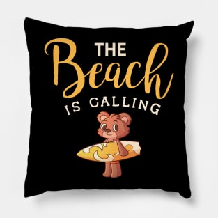 The Beach Is Calling Pillow