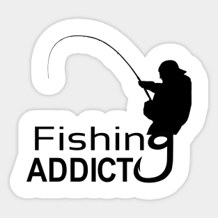 Fishing Addict Stickers for Sale